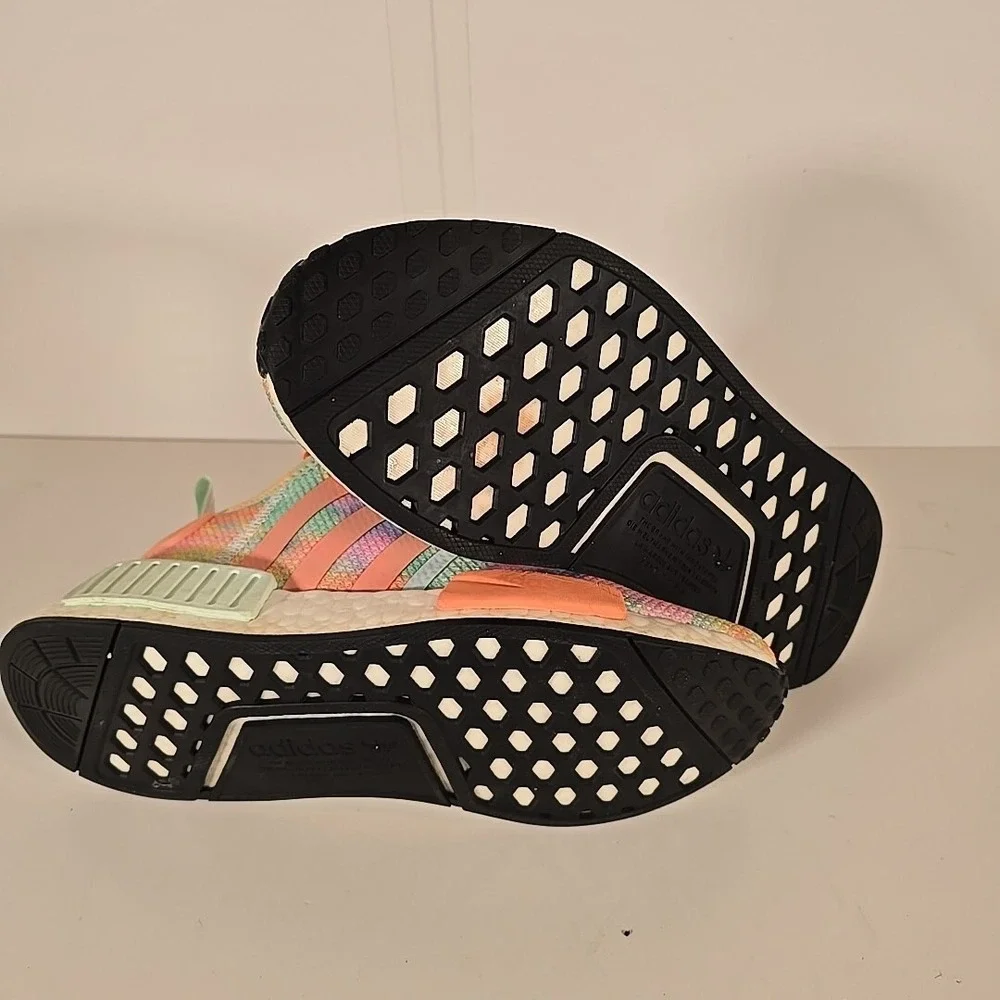 Adidas‎ Boost NMD R1 3 Stripe Multicolored Mens Size 8 Sneaker SHW 675001